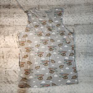 Pusheen The Cat Limited Edition Gray Tank Top Size Small